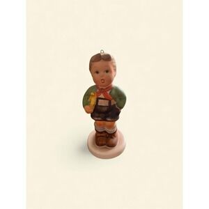 Schmid figurine  by bert hummel, 1983 1st edition, bisque boy with trumpet,4"